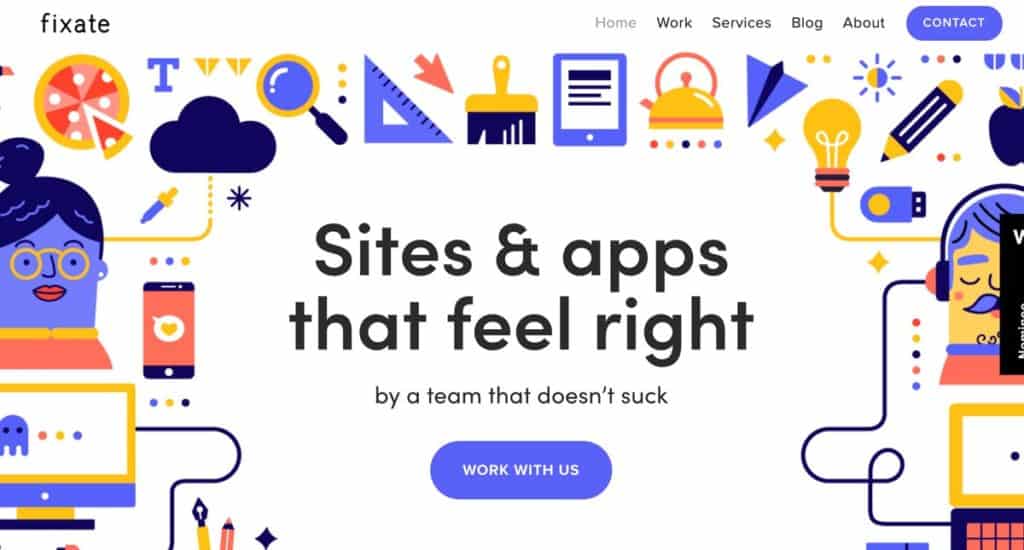 Illustration Web Design Trend