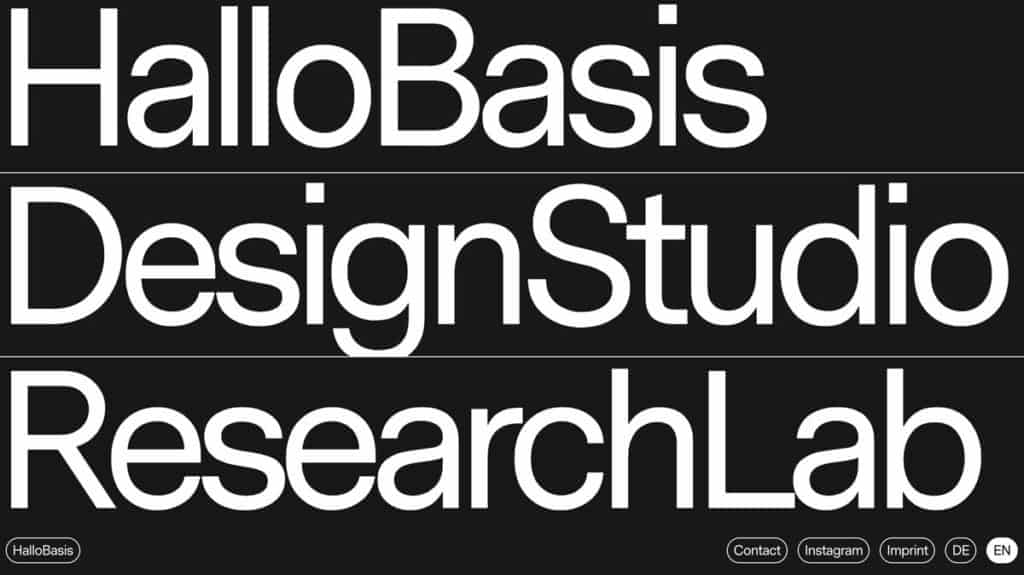 Large Font Hero Image