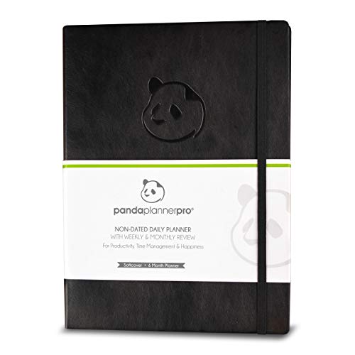 Panda Planner Pro - Best Daily Planner for Happiness & Productivity - 8.5 x 11' Softcover - Undated Day - Guaranteed to Get You Organized - Gratitude & Goals Journal