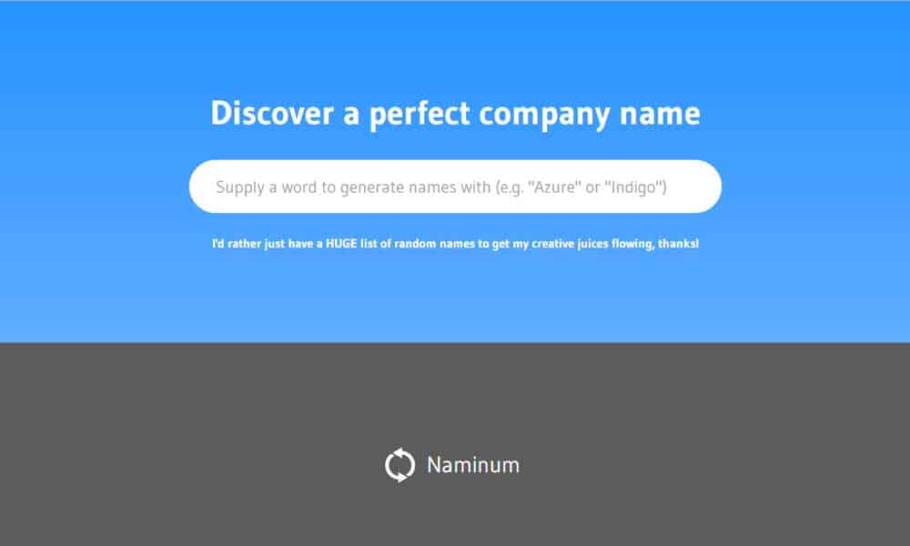 Company Name Generator