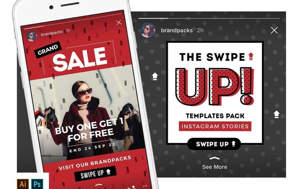 Instagram Stories Template Pack Swipe Up
