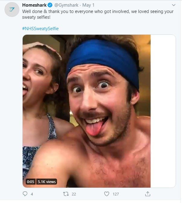 Gymshark Twitter Account