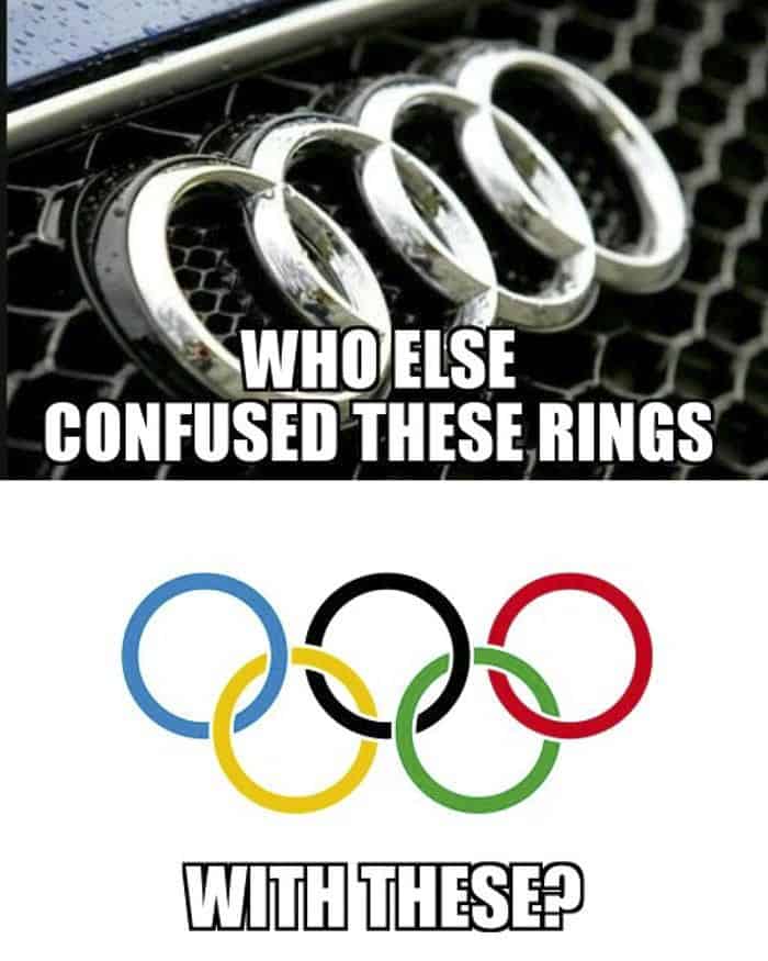 Audi Logo Vs Olympics Design