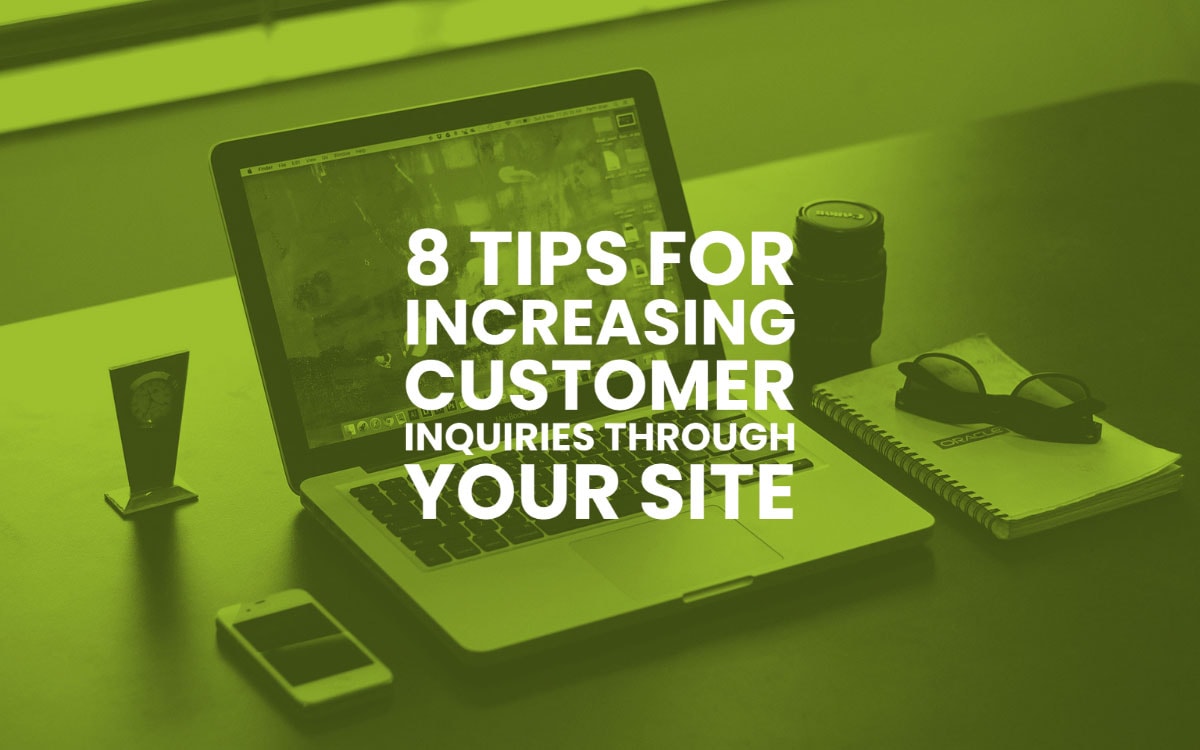 Increasing Customer Inquiries Website