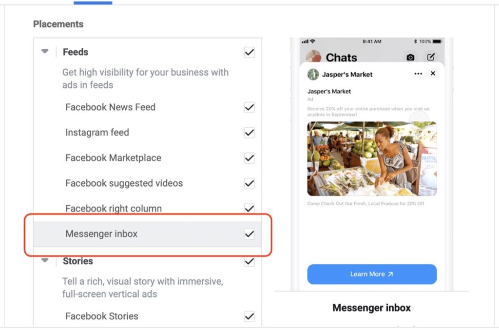 Facebook Inbox Vs Newsfeed
