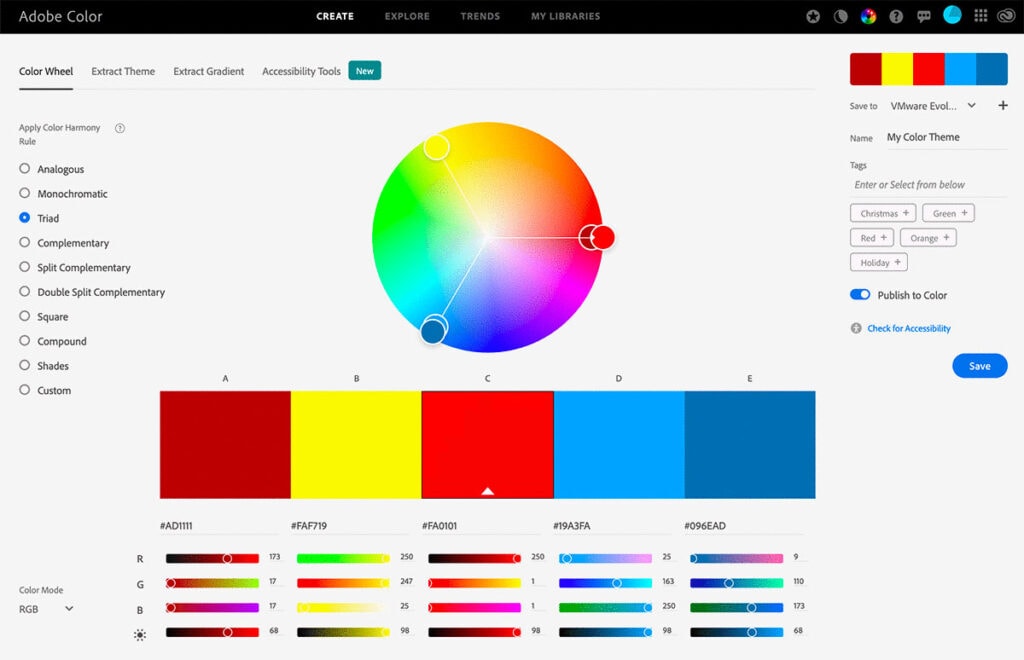 Adobe Color Wheel
