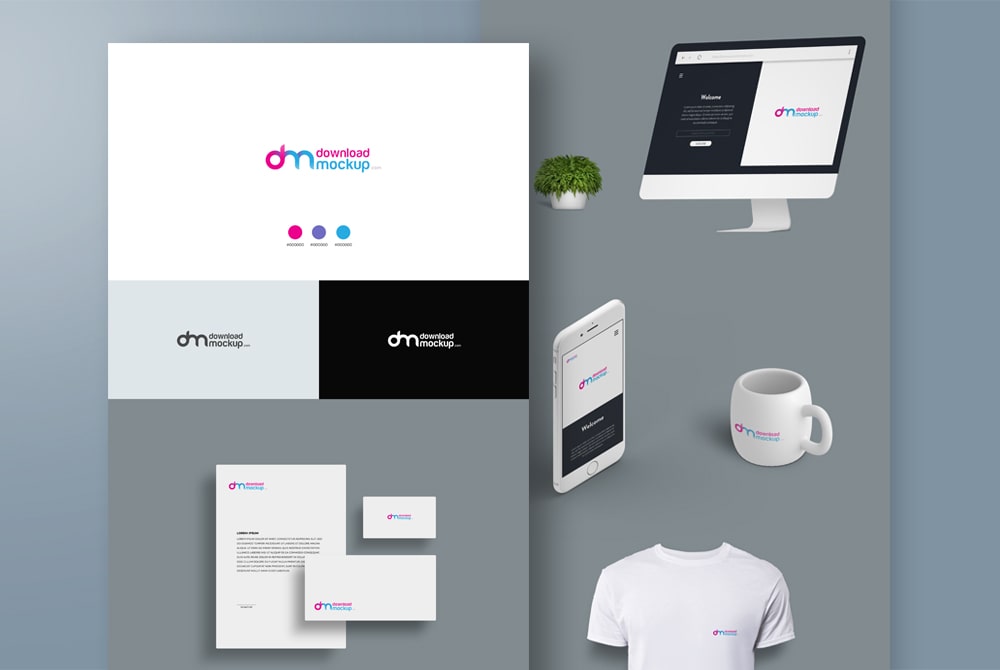 Logo Presentation Mockup Template