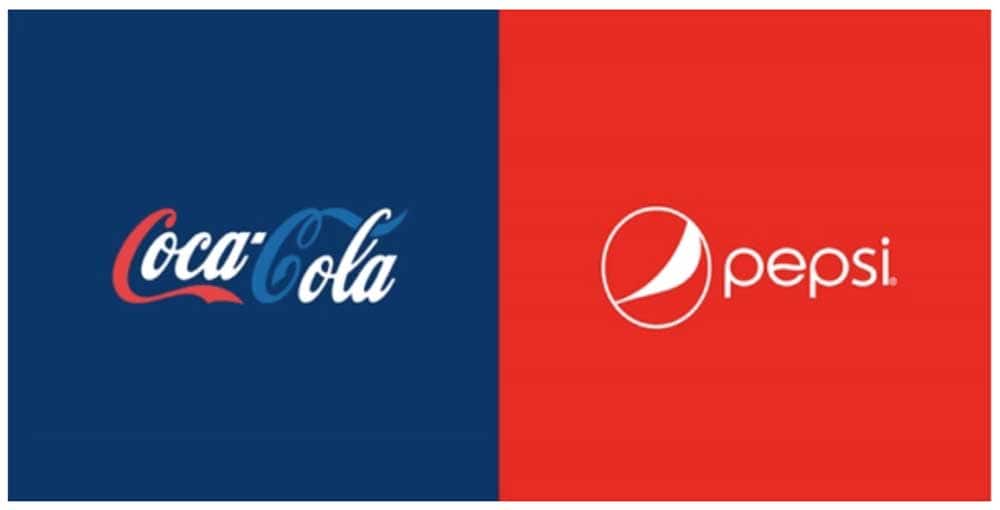 Coca Cola Pepsi Colours