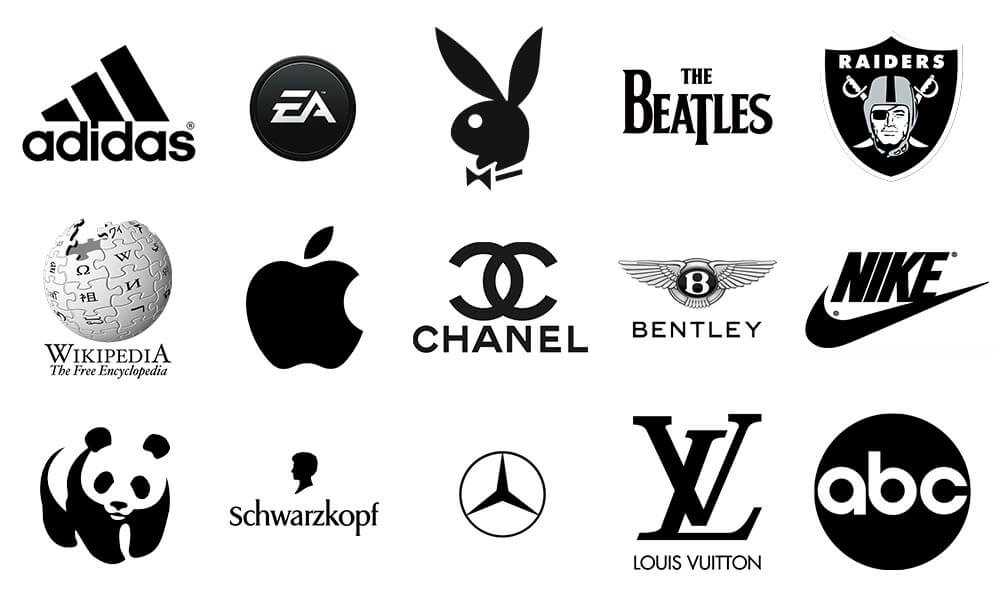 Black White Logo Colours