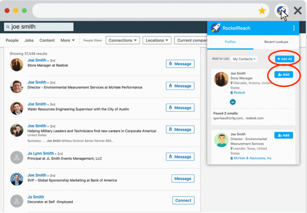 Rocketreach Google Chrome Extension