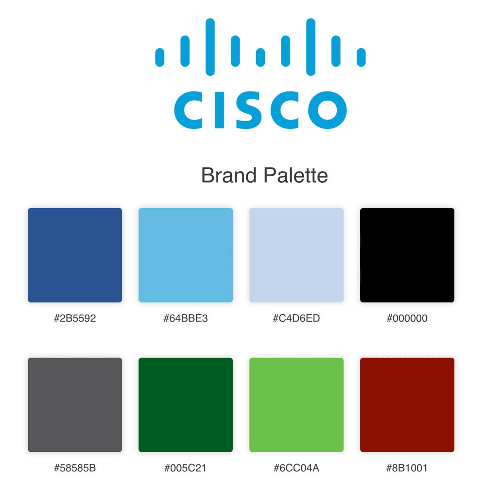 Cisco Colour Palette